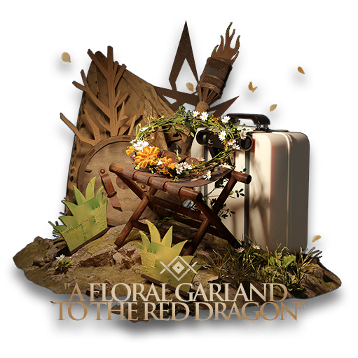 'A Floral Garland to the Red Dragon'
