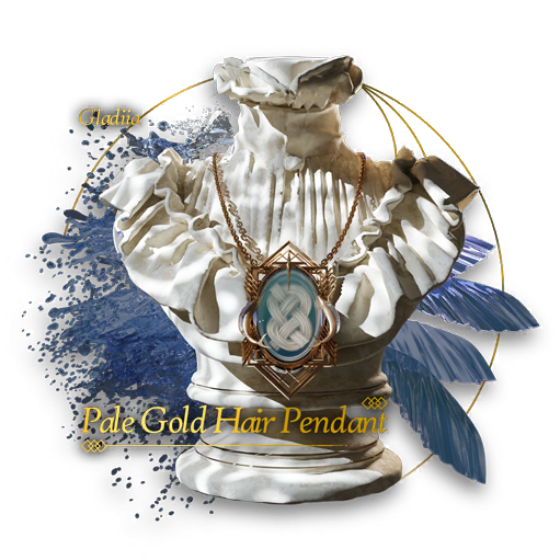 Pale Gold Hair Pendant